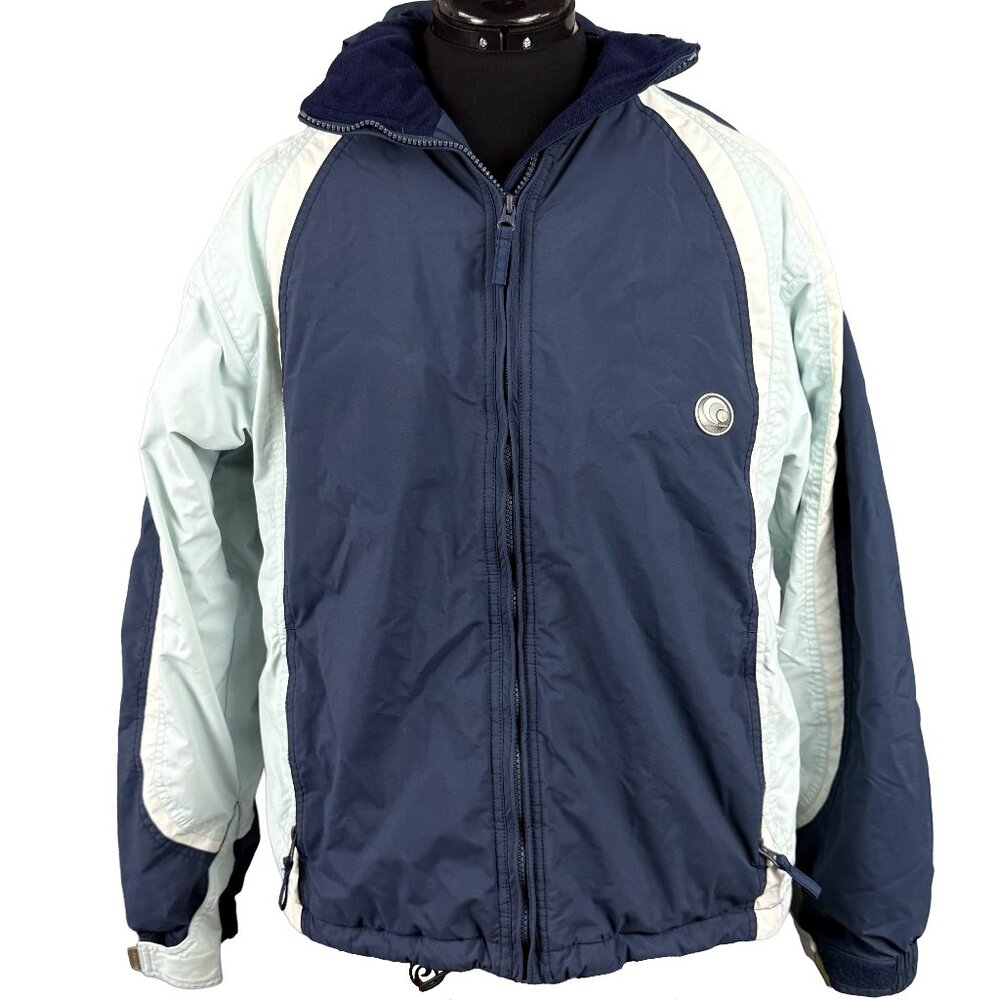 POWDER ROOM Snowboard Jacket Insulated Hooded Blue Womens XL